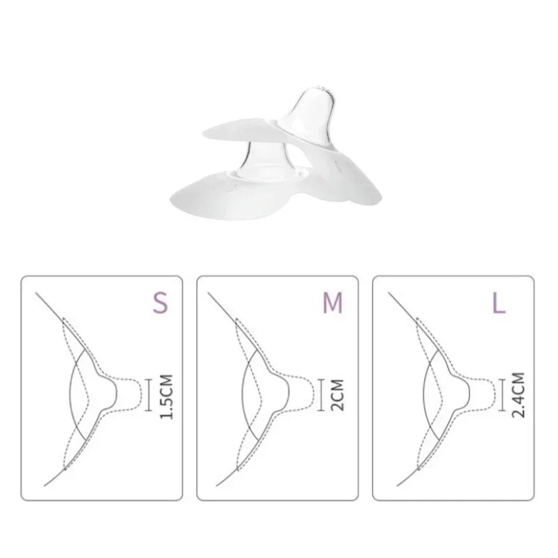 2Pcs Silicone Nipple Protectors Feeding