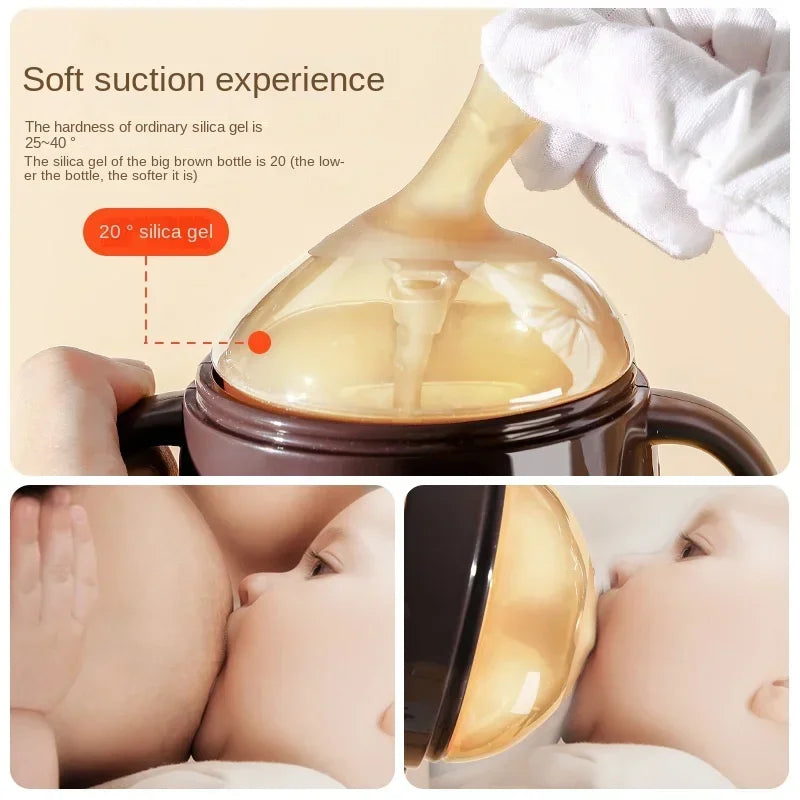 Baby Nipple-Shaped Silicone Bottle 250/150ml