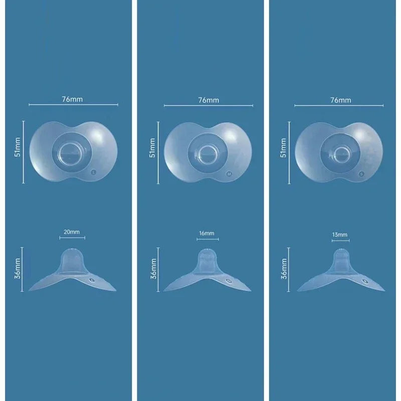 2Pcs Silicone Nipple Protectors Feeding