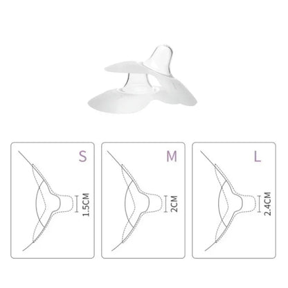 2Pcs Silicone Nipple Protectors Feeding