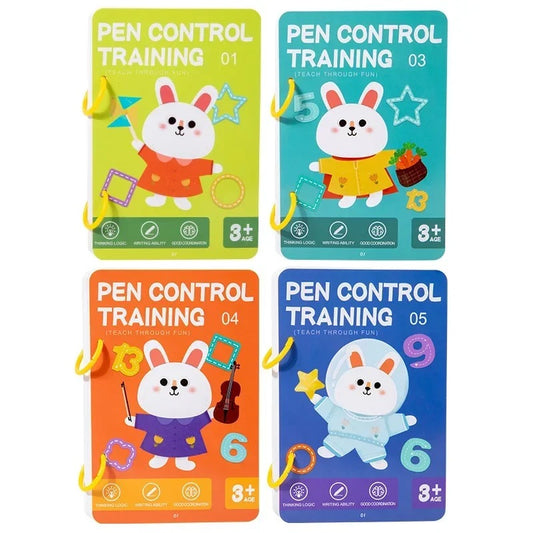 Magical Tracing Workbook Reusable Control Training Book - Children's Education
